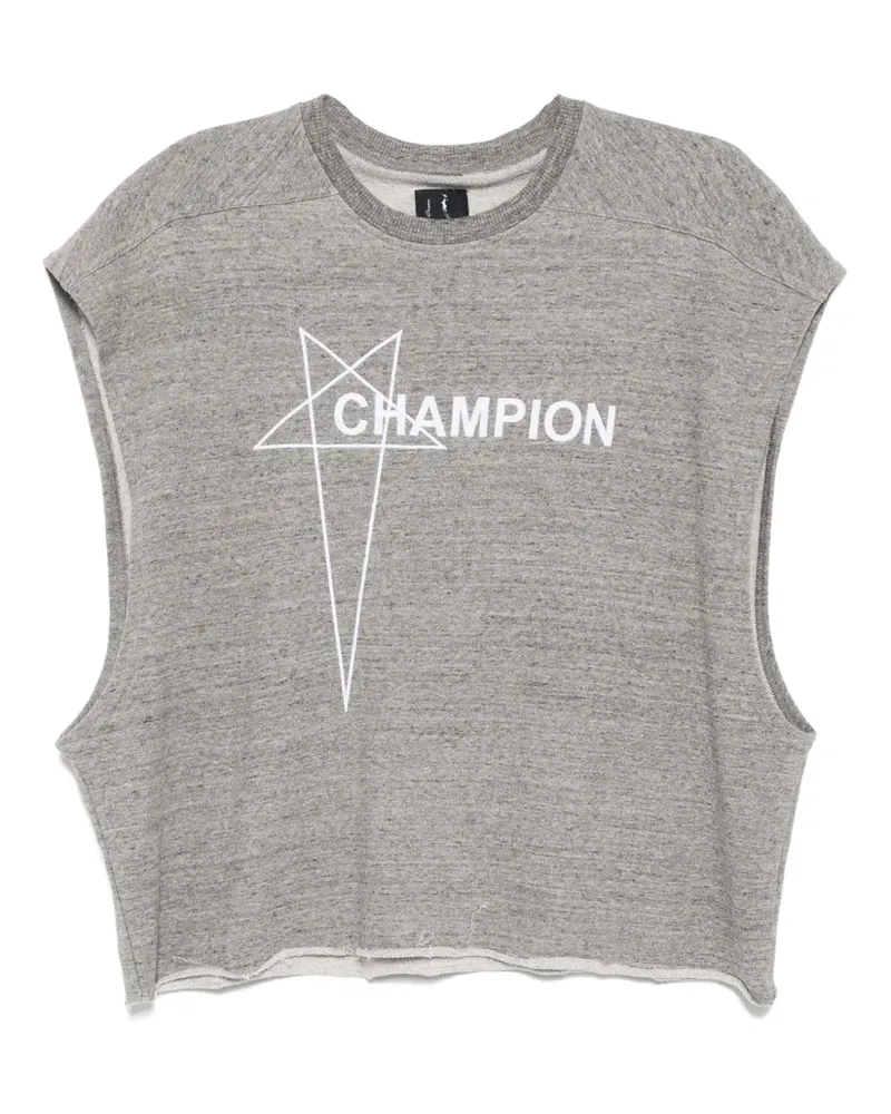 Rick Owens Micro Tatlin Weste - Grau Grau