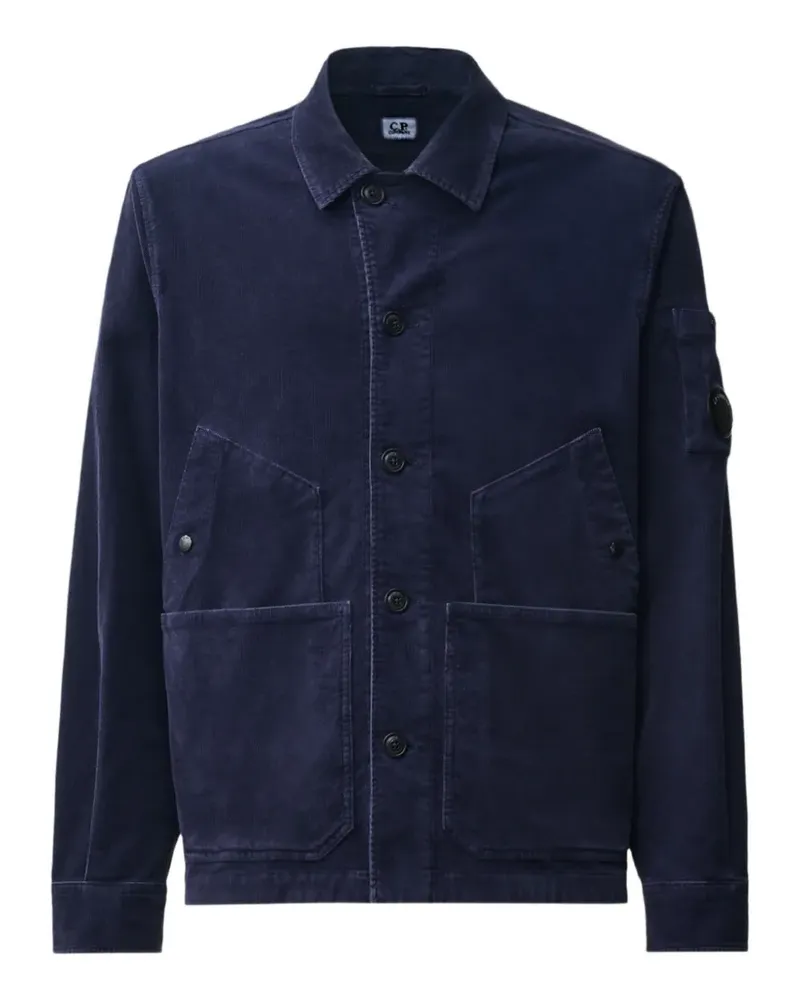 C.P. Company Jacke mit Linsen-Detail - Blau Blau