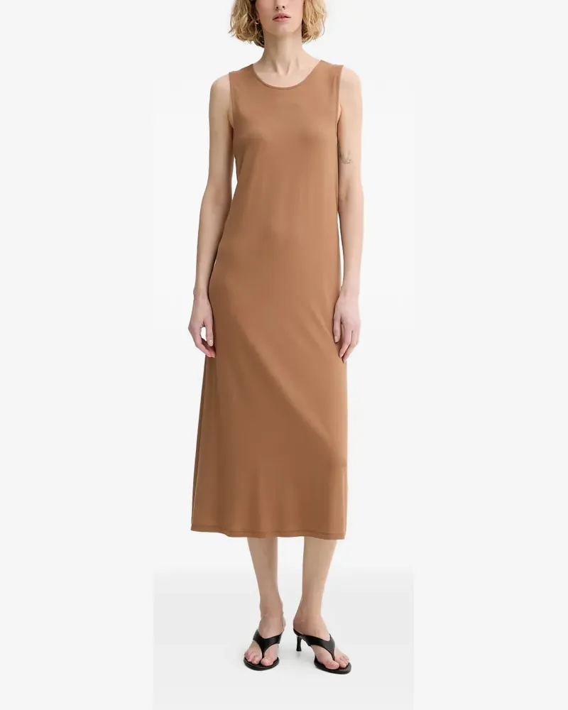Marc O'Polo twist-detail sleeveless dress - Braun Braun