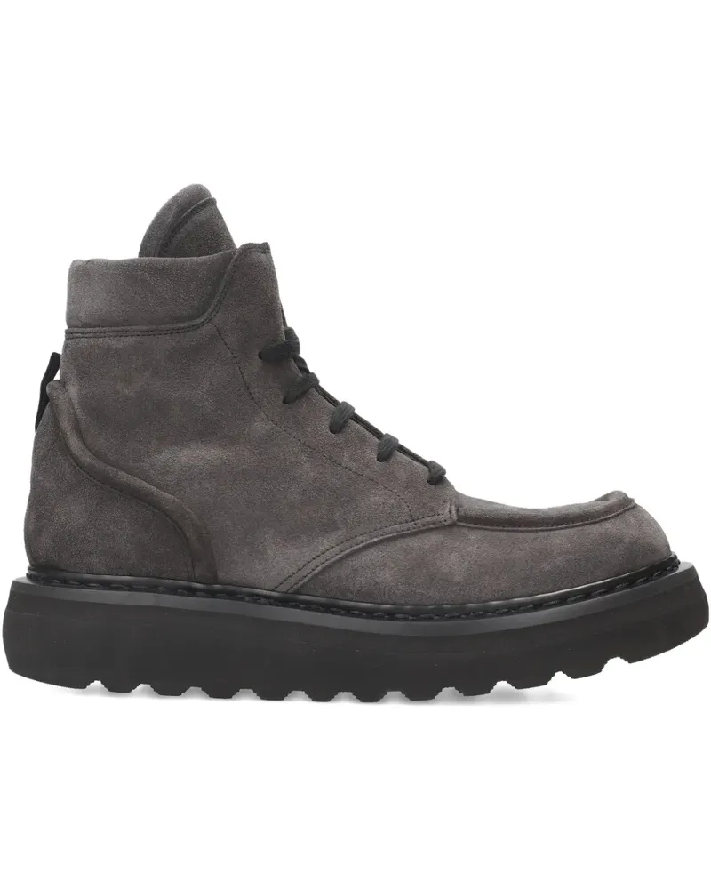 Premiata lace-up platform boots - Grau Grau