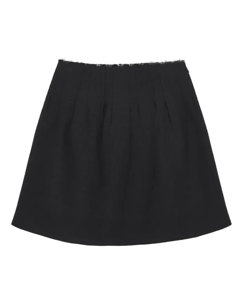 SHUSHU/TONG Minirock in A-Linie - Schwarz Schwarz