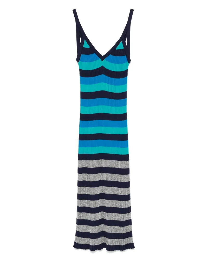Sonia Rykiel Gestreiftes Maxikleid - Blau Blau