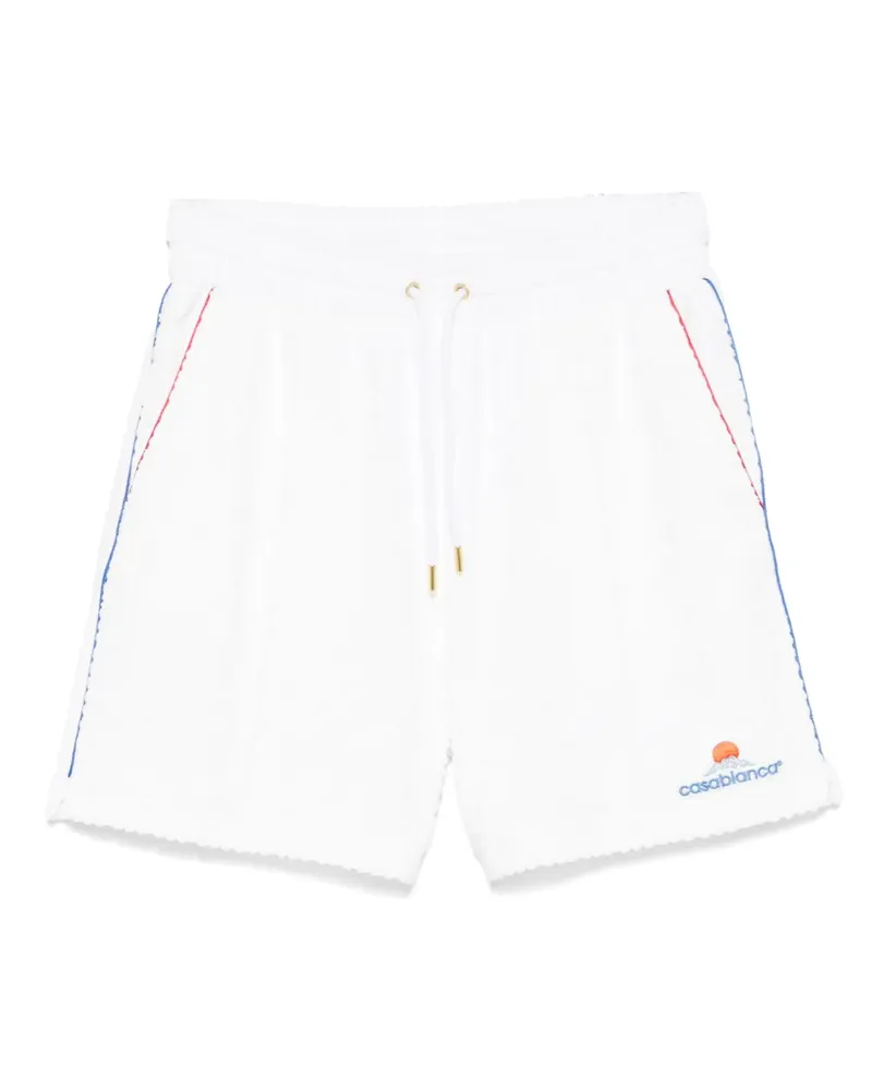 Casablanca Paris Towelling Shorts - Weiß Weiß