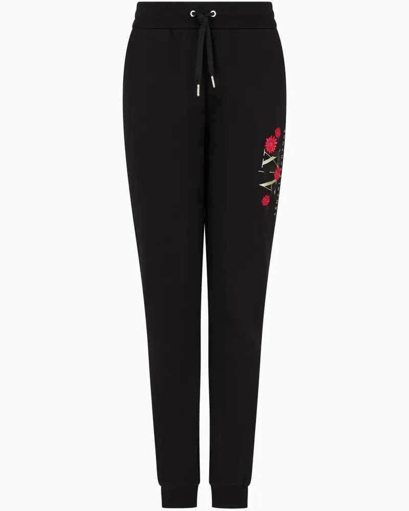 Armani Exchange Hose mit Logo - Schwarz Schwarz