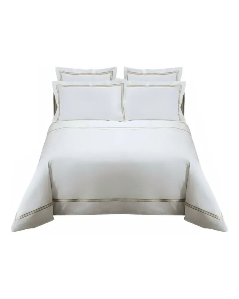 Frette Triplo Popeline-Bettwäsche - Weiß Weiß