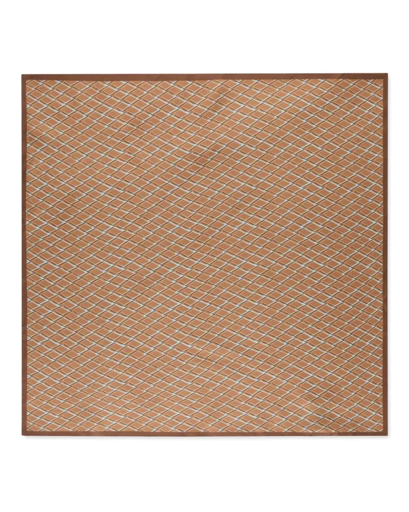 Slowear patterned silk scarf - Braun Braun