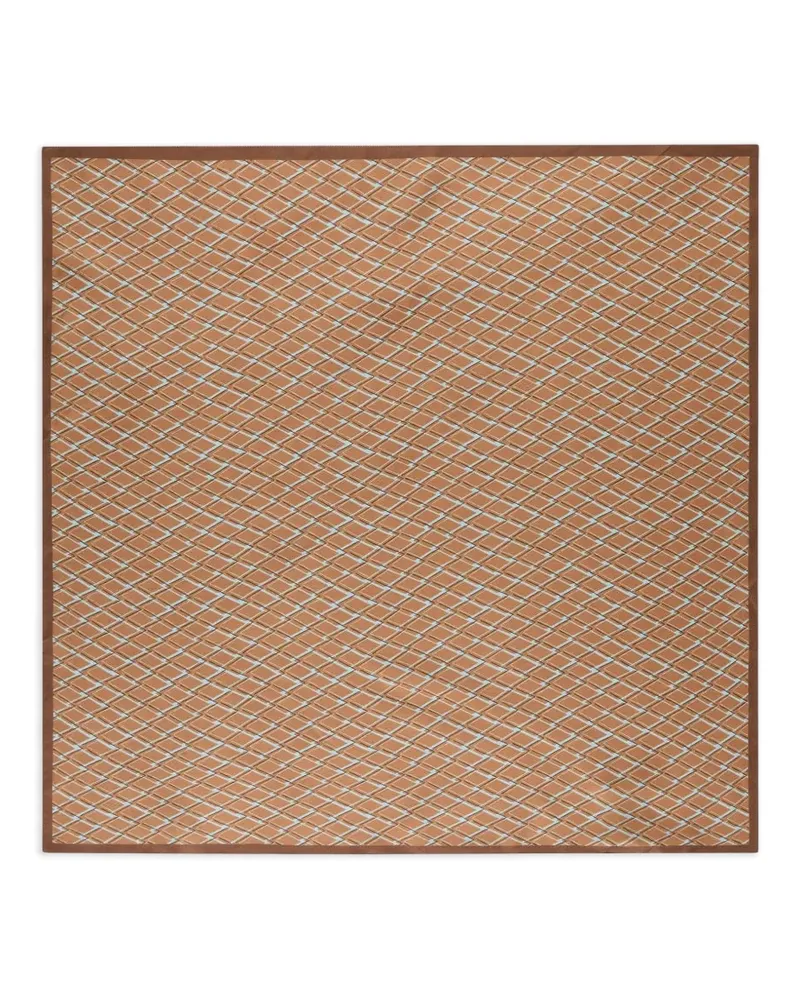 Slowear patterned silk scarf - Braun Braun
