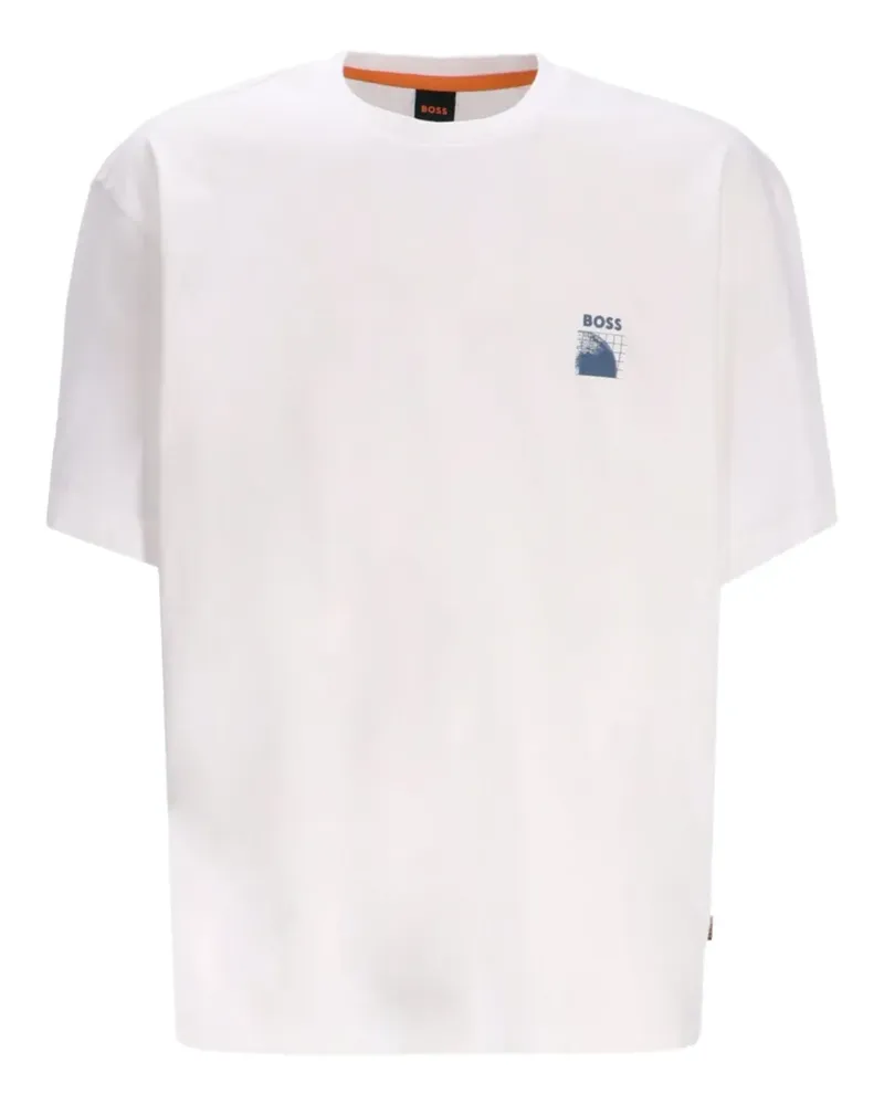 HUGO BOSS T-Shirt mit grafischem Print - Weiß Weiß