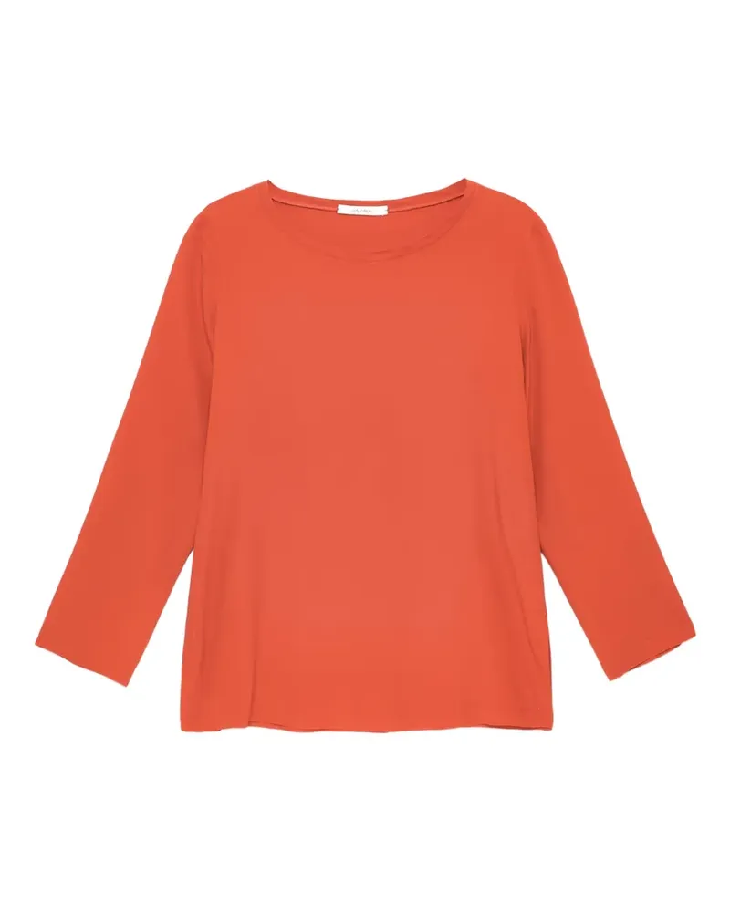 Maliparmi Klassisches Langarmshirt - Orange Orange