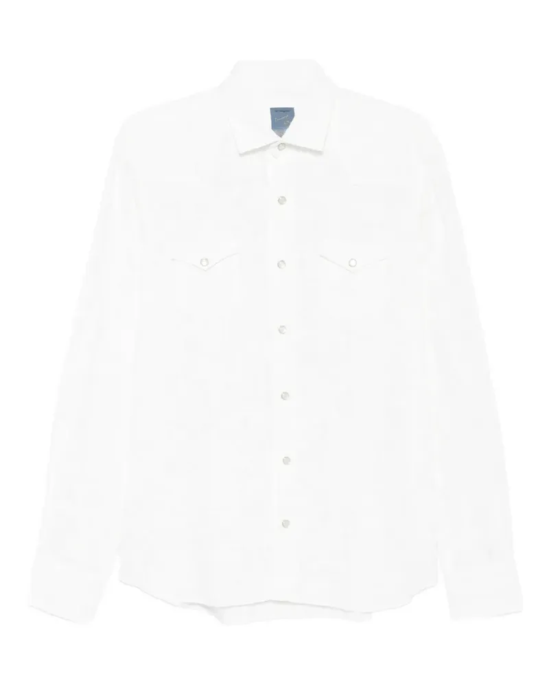 BARBA Hemd mit Brusttaschen - Weiß Weiß