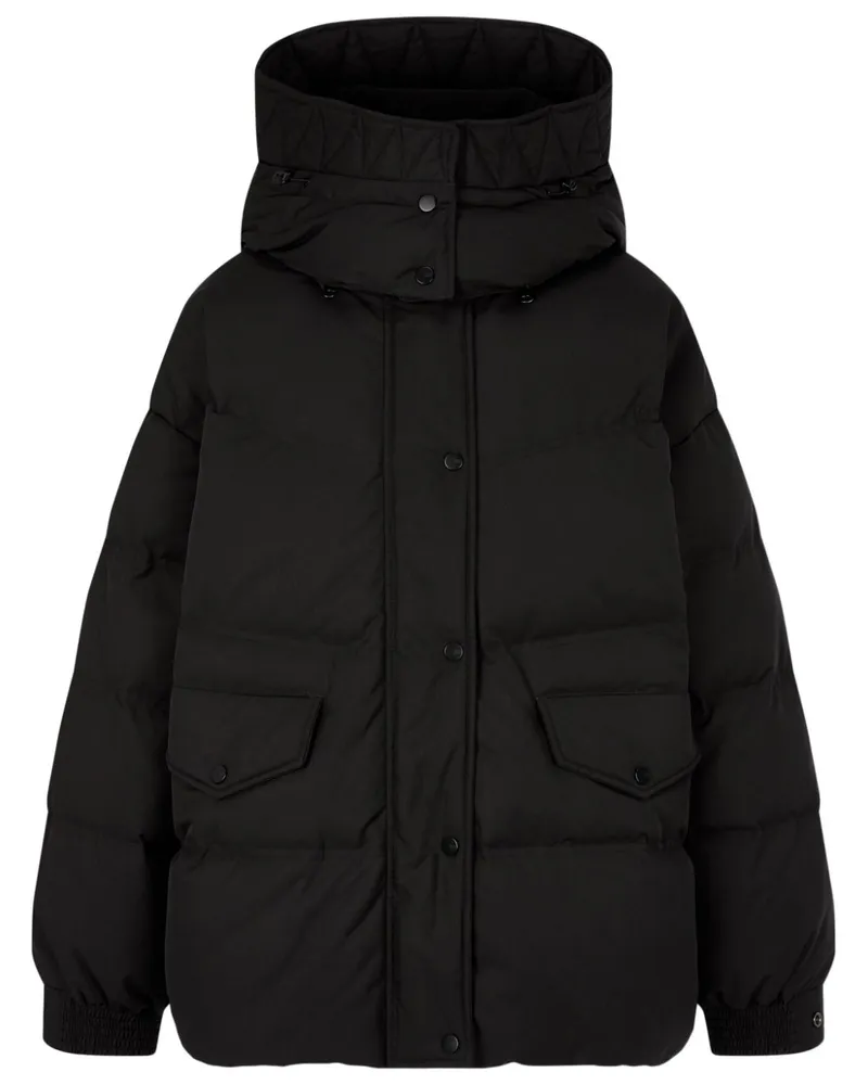 STUDIO TOMBOY Daunenjacke mit abnehmbarer Kapuze - Schwarz Schwarz