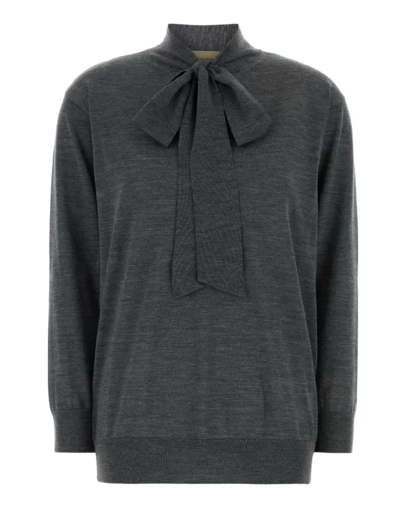 Valentino Garavani bow-detail sweater - Grau Grau