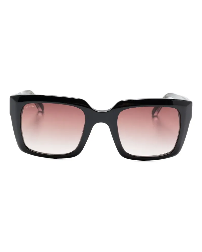 Aspinal of London Sonnenbrille mit eckigem Gestell - Schwarz Schwarz