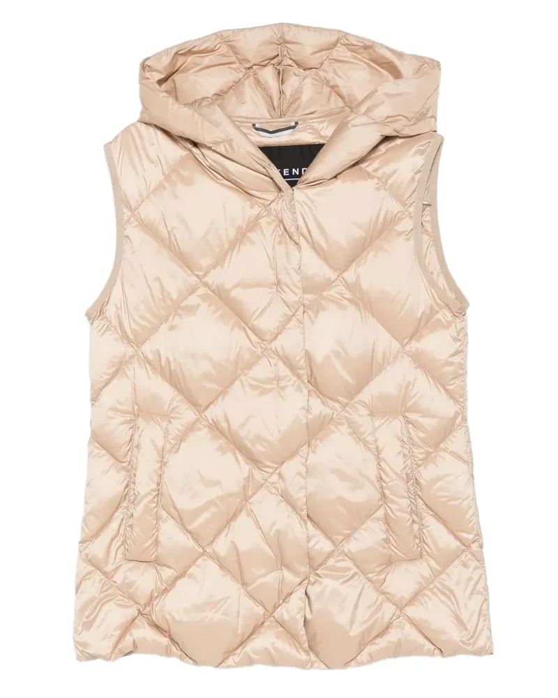 Max Mara Gesteppte Kapuzenweste - Nude Nude