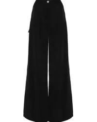 Theory Carpenter Wide-Leg-Hose Schwarz