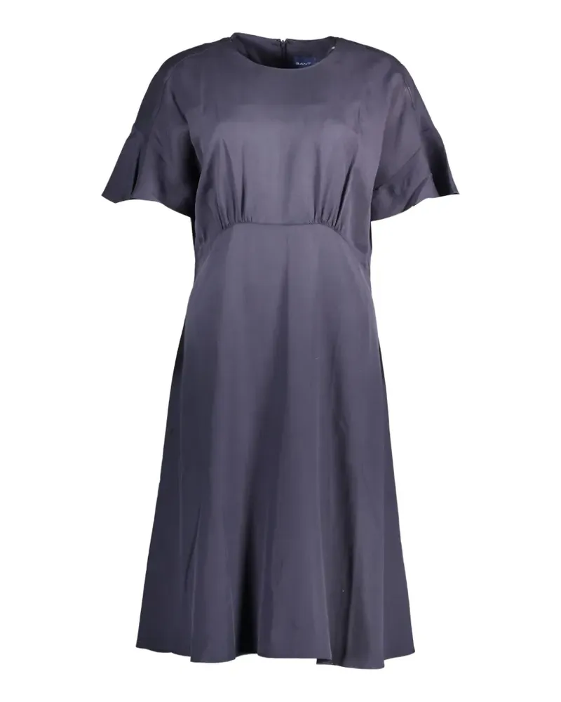 Gant flutter-sleeve A-line midi dress - Blau Blau
