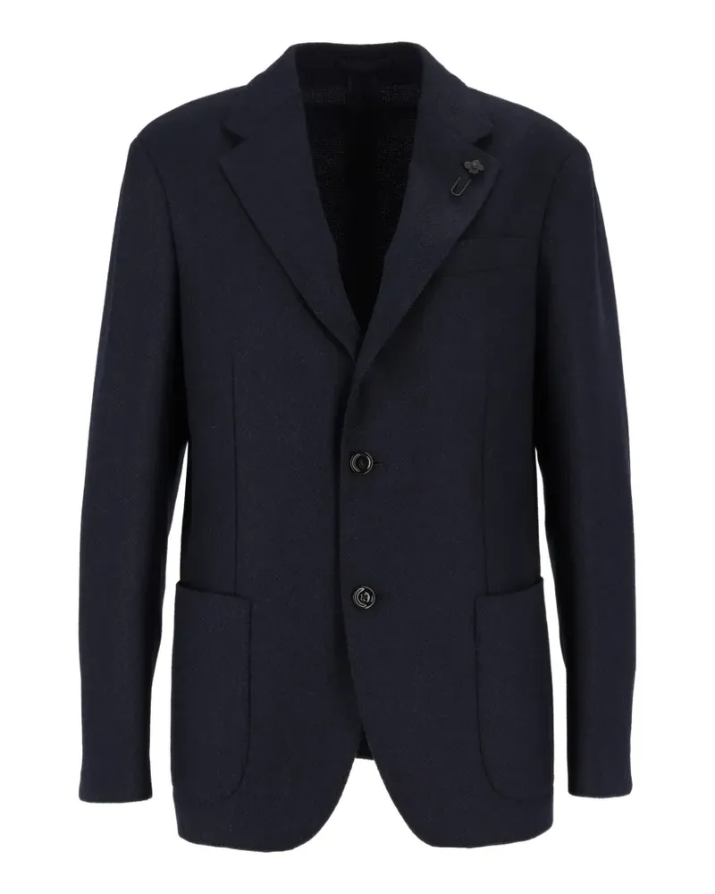LARDINI Einreihiges Roma Sakko - Blau Blau