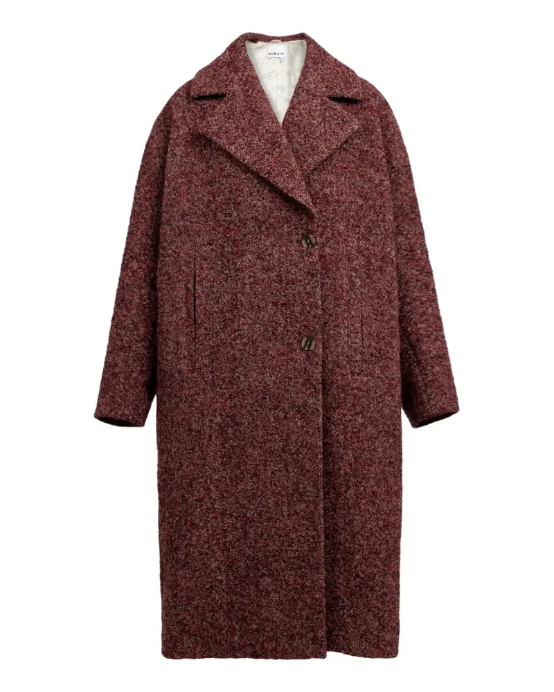 REMAIN tweed double-breasted coat - Rot Rot