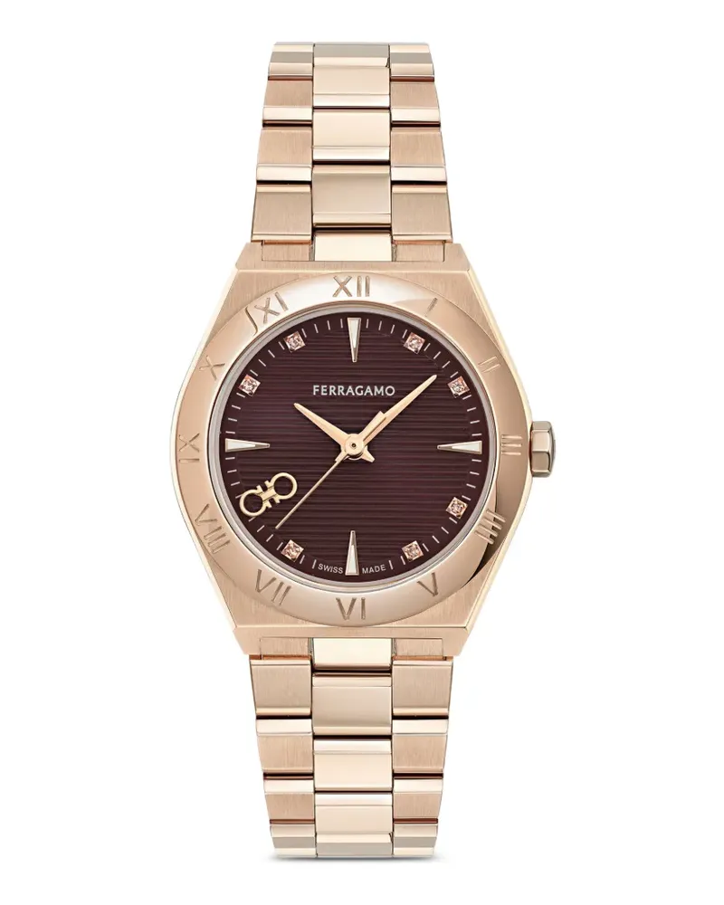 Ferragamo Vega Upper East Armbanduhr 28mm - Braun Braun