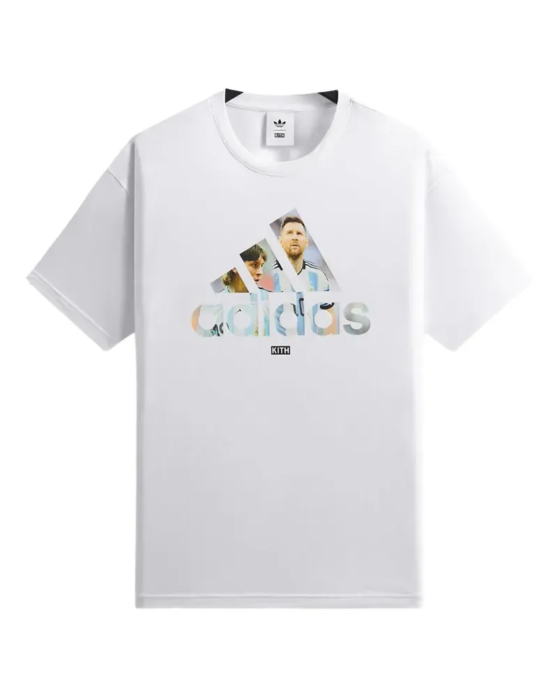 KITH x Messi x adidas graphic-print cotton T-shirt - Weiß Weiß