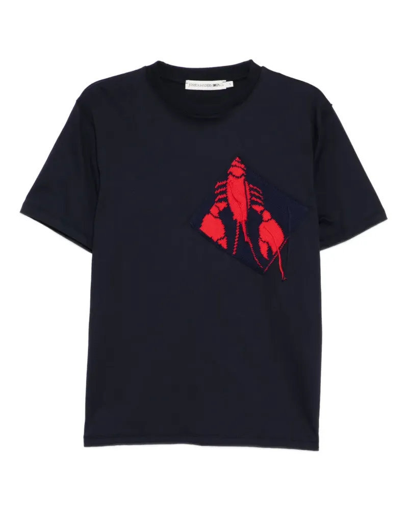 Joshua Sanders T-Shirt mit Hummer - Blau Blau