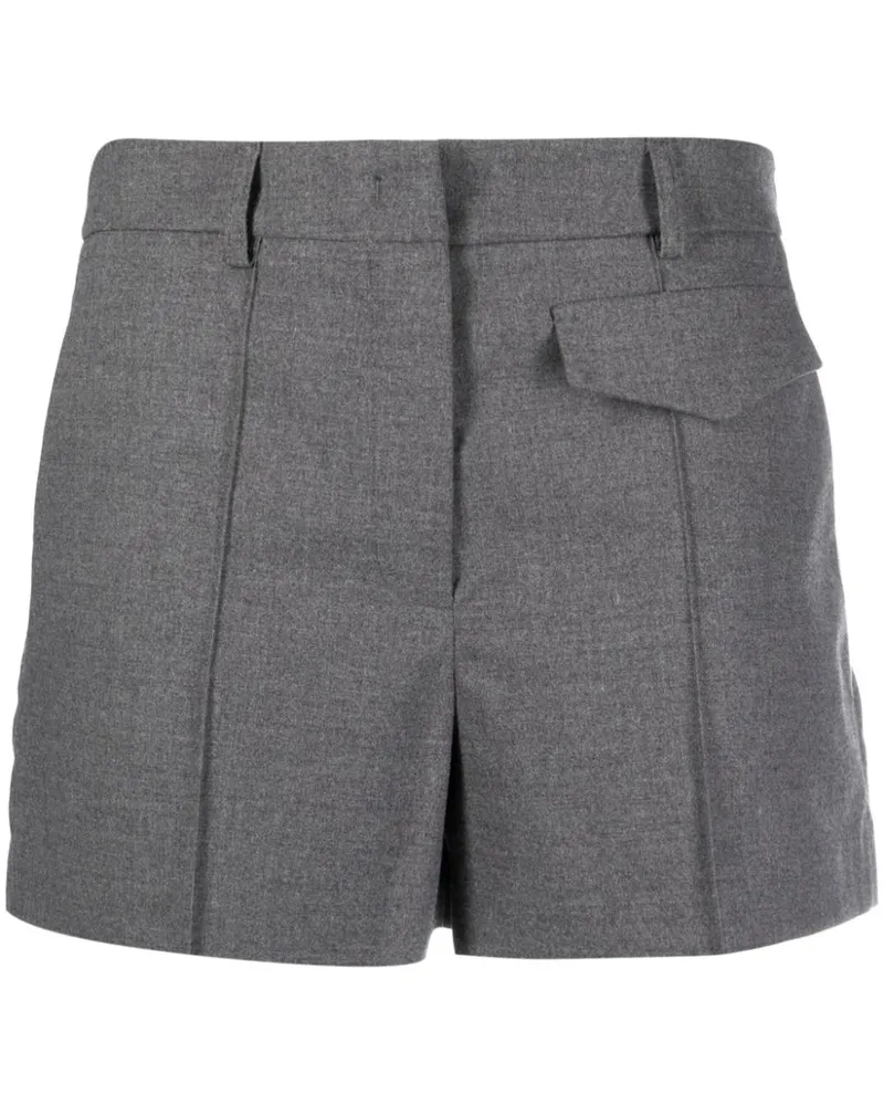 Blanca Halbhohe Salicaria Shorts - Grau Grau