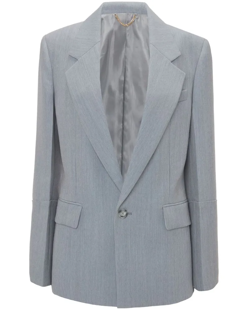 Victoria Beckham Sakko mit Kontrasteinsätzen - Blau Blau