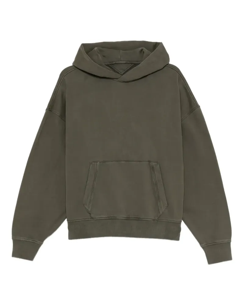 Ten c Hoodie mit geripptem Saum - Grün Grün
