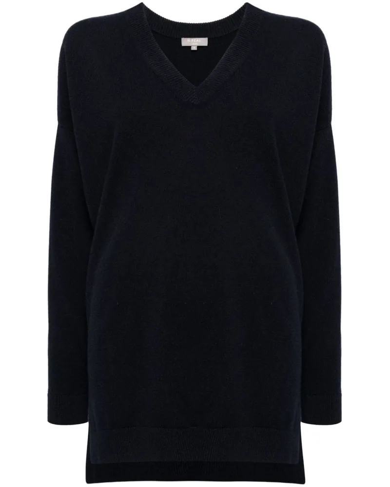N.Peal Langer Kaschmirpullover - Blau Blau