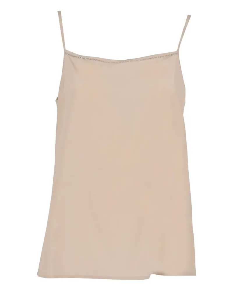 Peserico Camisole-Top mit Perlenbesatz - Nude Nude