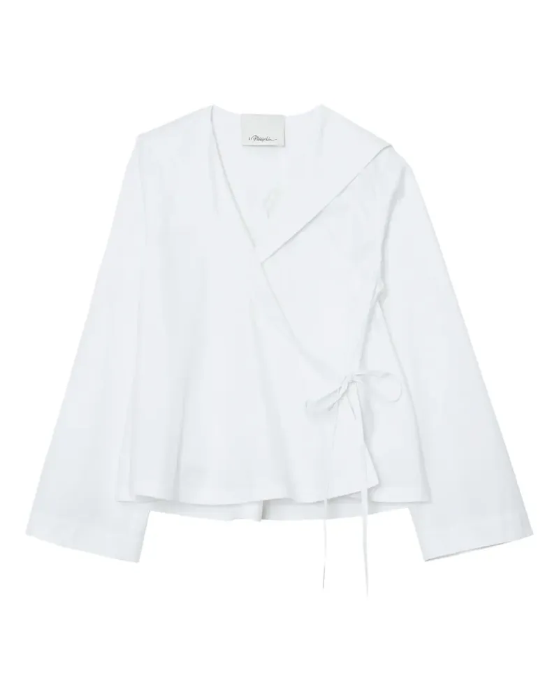3.1 phillip lim Bluse mit Schleifenkragen - Weiß Weiß
