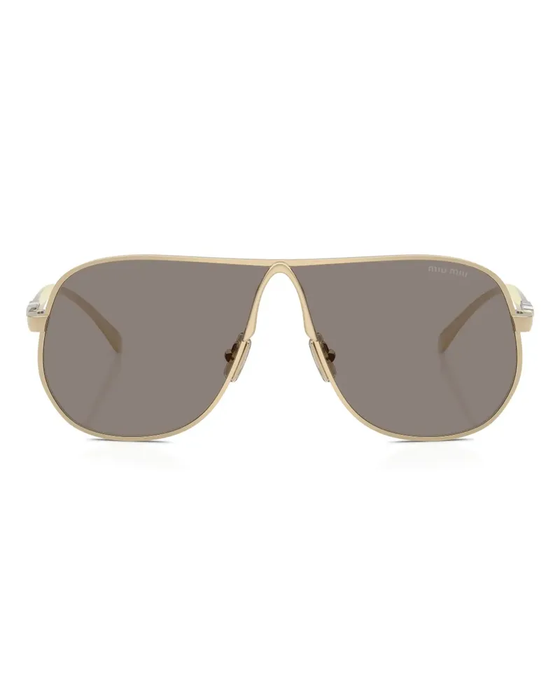 Miu Miu pilot-frame sunglasses - Gold Gold