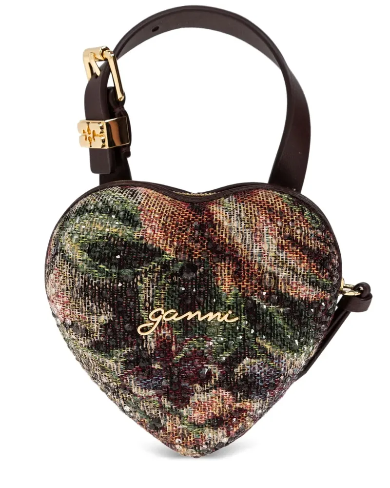 Ganni nano Tapestry tote bag - Braun Braun