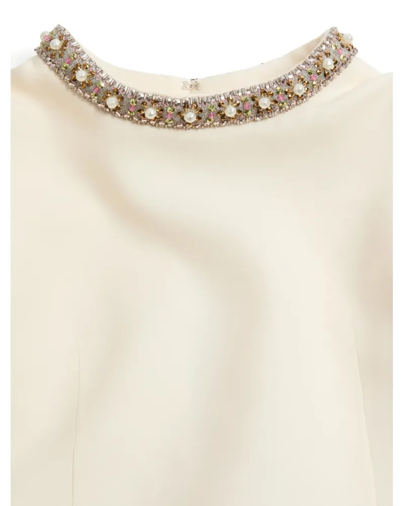 Valentino Garavani Crepe Couture Minikleid mit Stickerei - Nude Nude