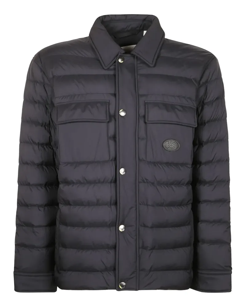 Burberry buttoned pockets padded jacket - Schwarz Schwarz