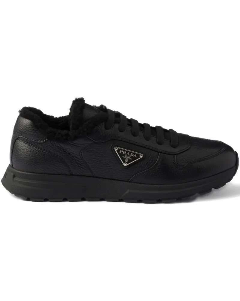 Prada Prax Sneakers mit Shearling-Futter - Schwarz Schwarz