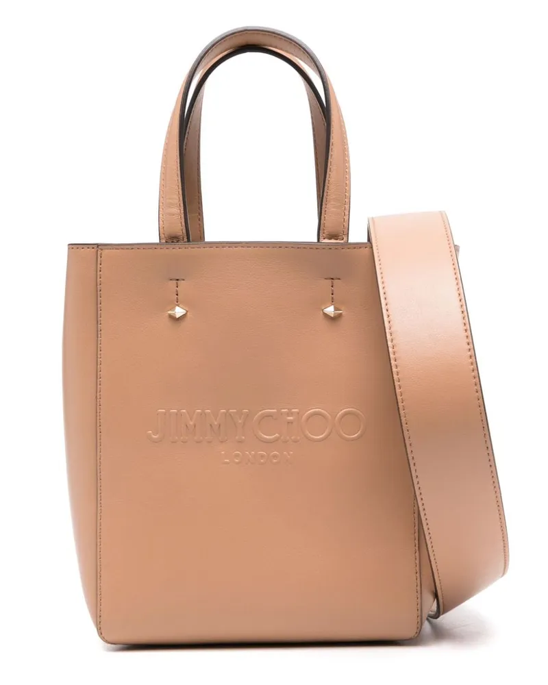 Jimmy Choo Mittelgroße Lenny North-South Tote Bag - Nude Nude