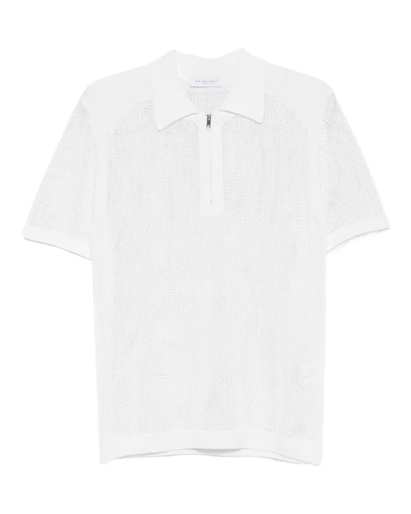 Daniele Fiesoli zip-fastening polo shirt - Weiß Weiß