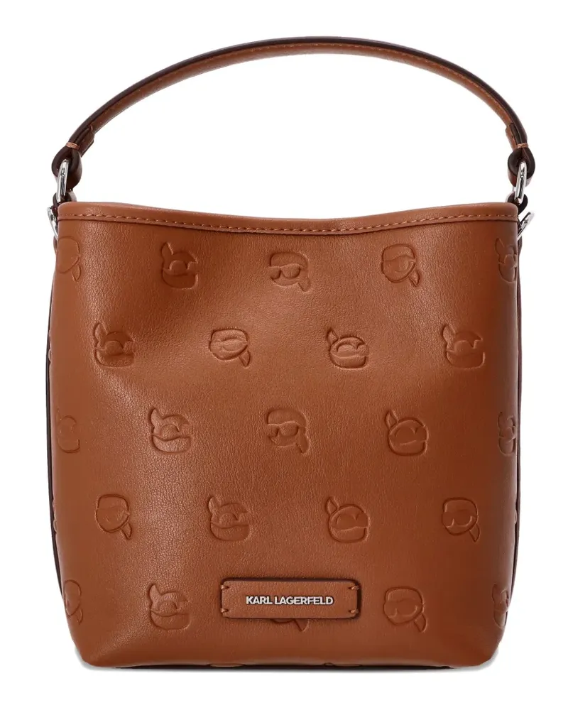 Karl Lagerfeld Shopper mit Logo-Prägung - Braun Braun