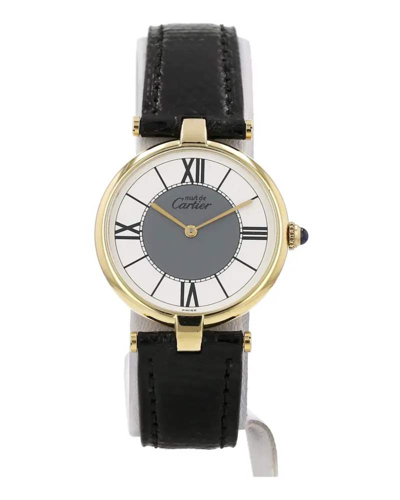Cartier 1990s Must Vendôme 30mm watch - Weiß Weiß