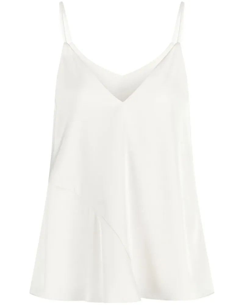 Armani Exchange Top in Satinoptik - Weiß Weiß