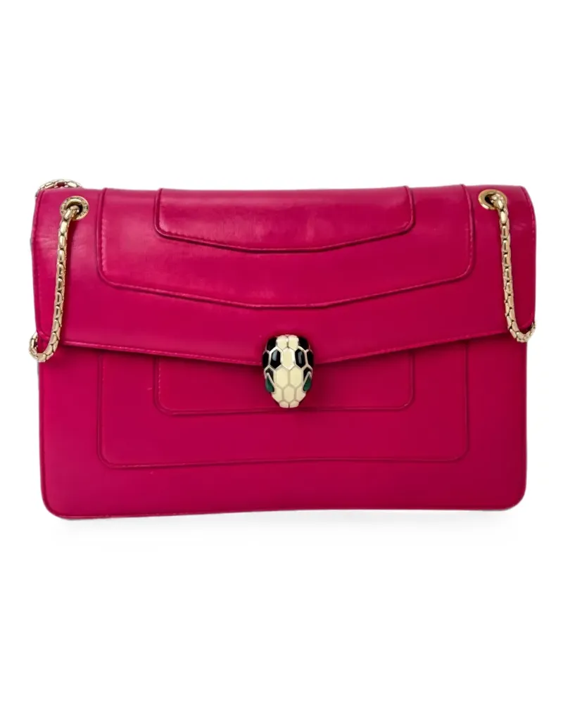 Bulgari Serpenti Schultertasche mit Kette - Rosa Rosa