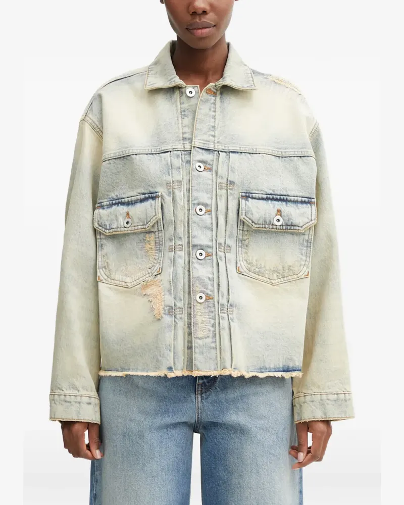 Kenzo distressed-frayed denim jacket - Blau Blau