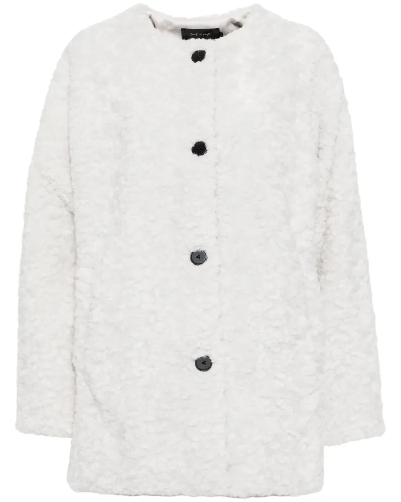 Tout a Coup Jacke aus Faux Fur - Grau Grau
