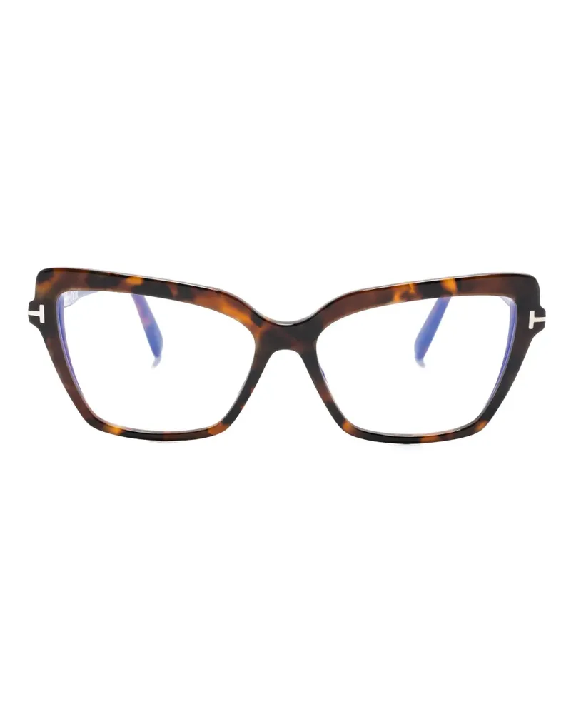 Tom Ford Brille im Cat-Eye-Design - Braun Braun