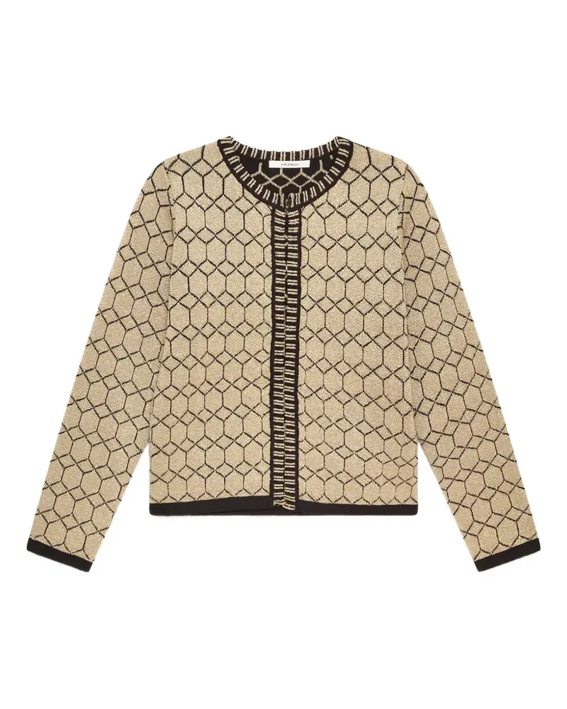 Maliparmi jacquard knitted cardigan - Gold Gold