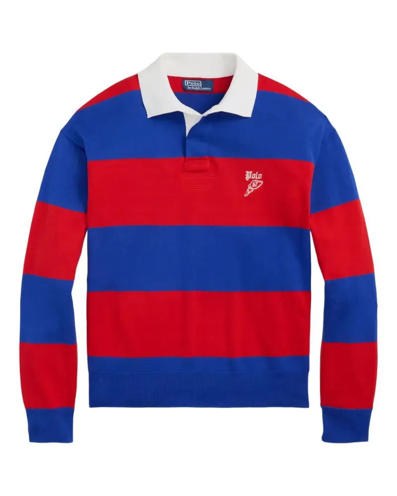 Ralph Lauren Gestreiftes Rugby-Shirt - Blau Blau