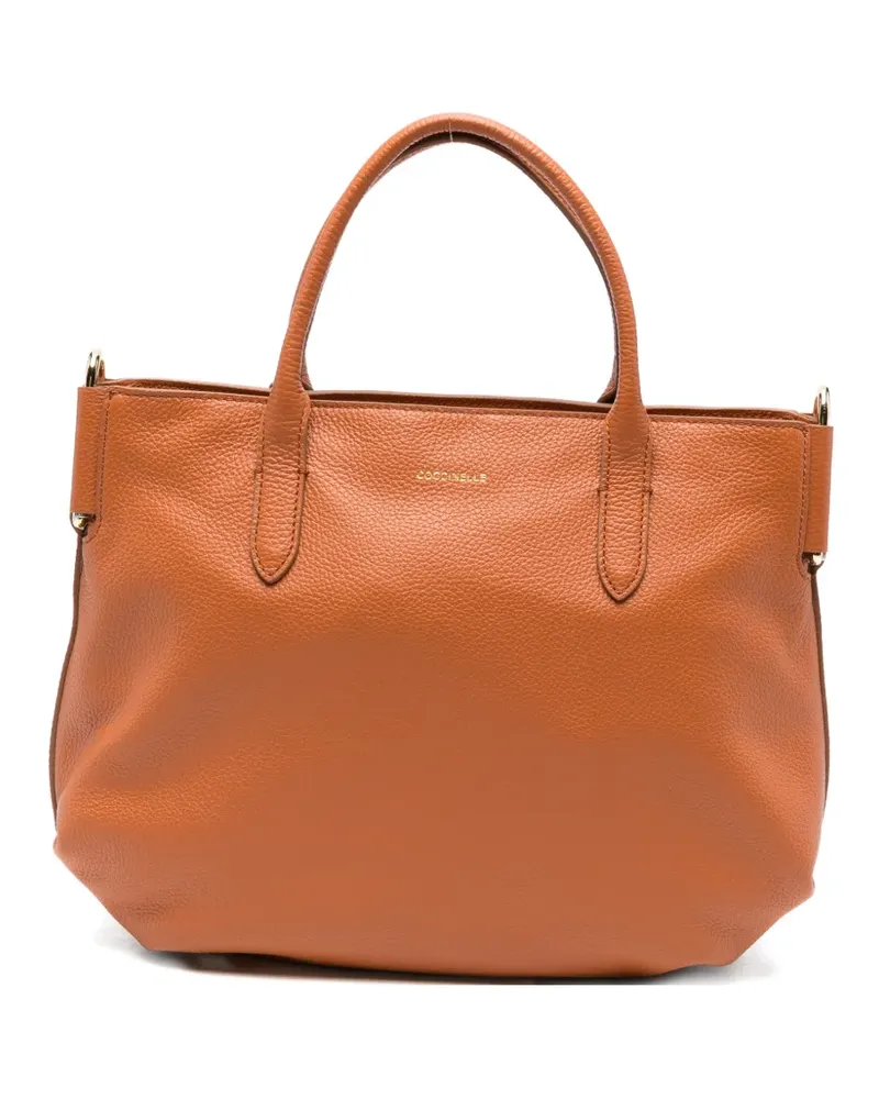Coccinelle leather tote bag - Orange Orange