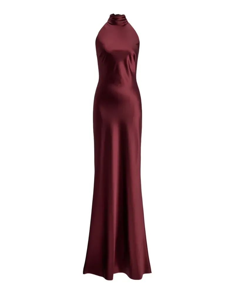 Ralph Lauren Chilton Neckholder-Maxikleid - Rot Rot