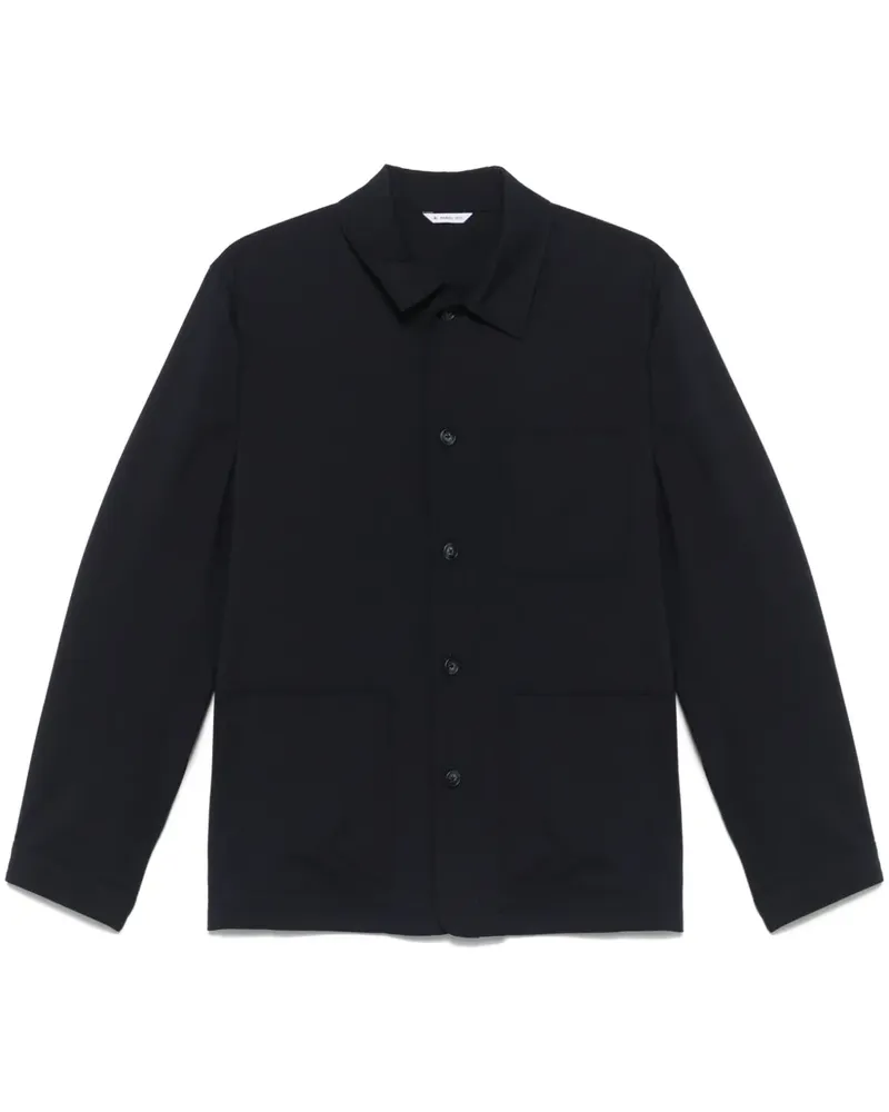 Manuel Ritz Langärmelige Hemdjacke - Blau Blau